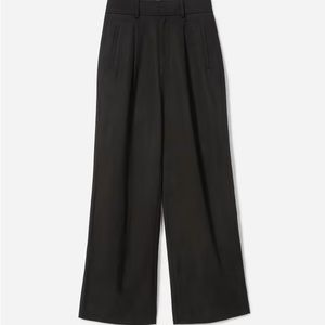 The Everlane Way High Drape Pant in size 6, black